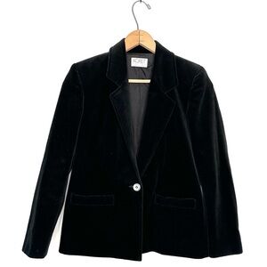 Koret | Vintage Black Velvet Blazer